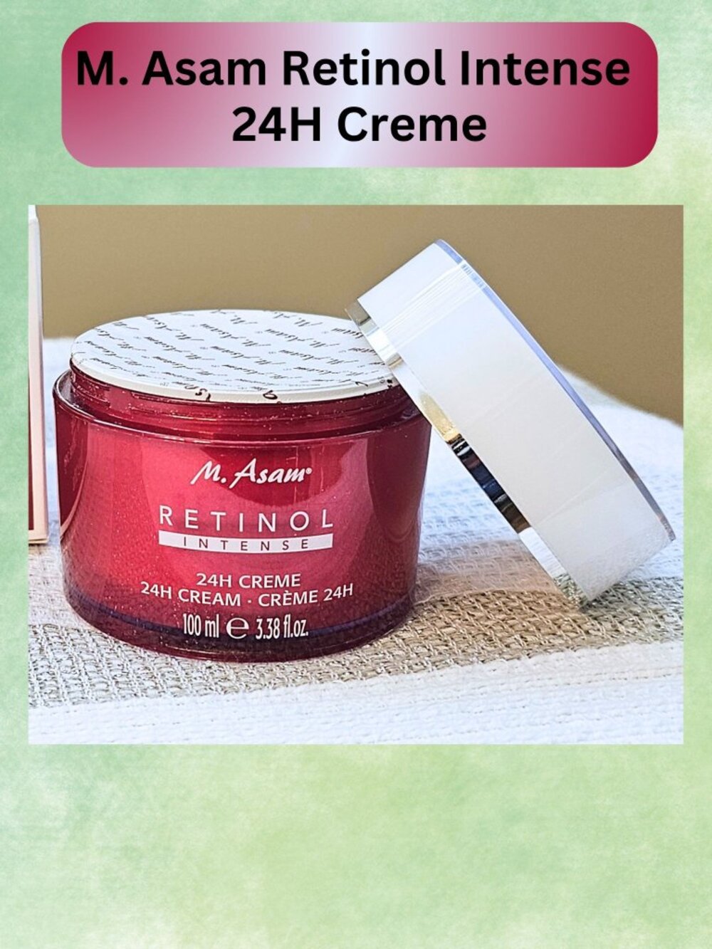NEW  M. Asam Retinol Intense 24H Creme  Anti-Aging
